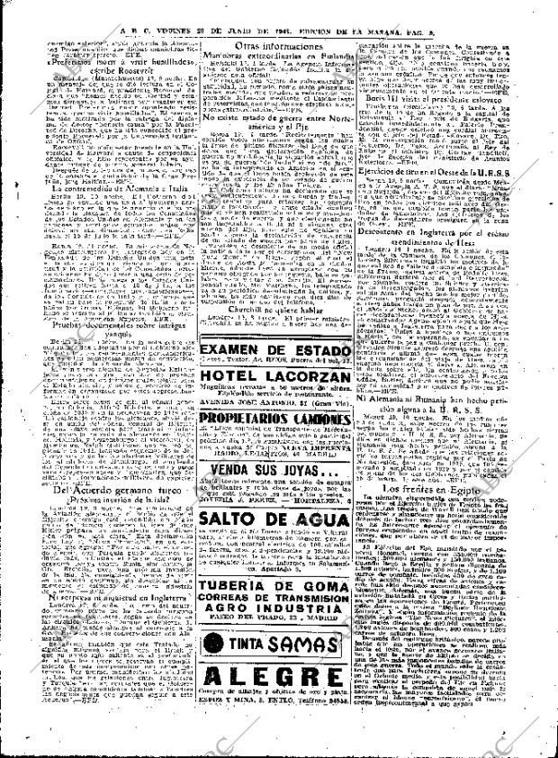 ABC MADRID 20-06-1941 página 5