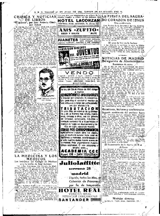 ABC MADRID 20-06-1941 página 9