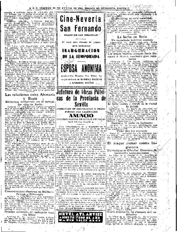 ABC SEVILLA 22-06-1941 página 7