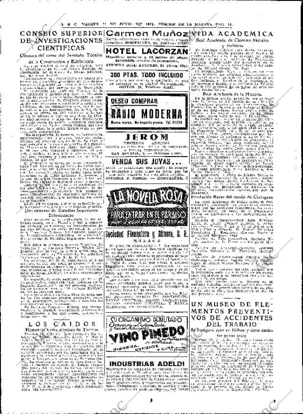 ABC MADRID 24-06-1941 página 14