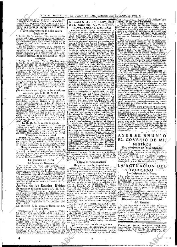 ABC MADRID 24-06-1941 página 9
