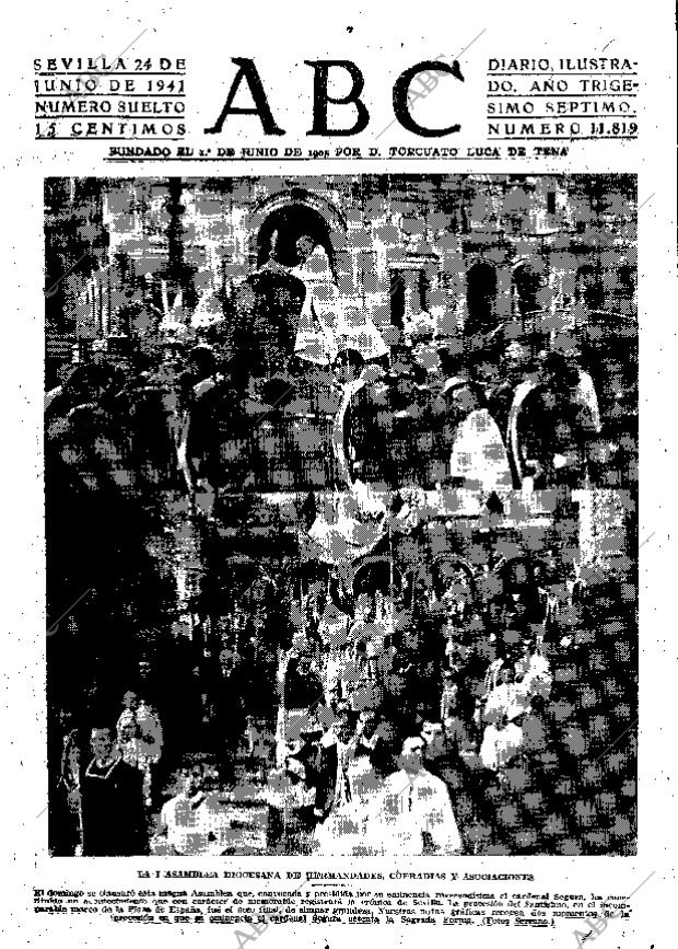 ABC SEVILLA 24-06-1941 página 1