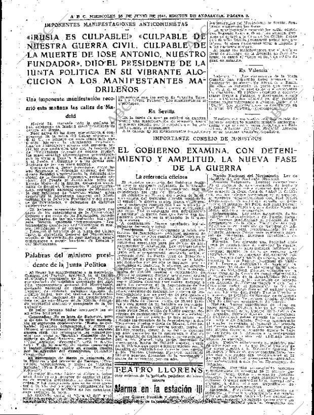 ABC SEVILLA 25-06-1941 página 3