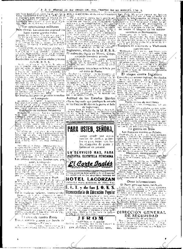 ABC MADRID 26-06-1941 página 4