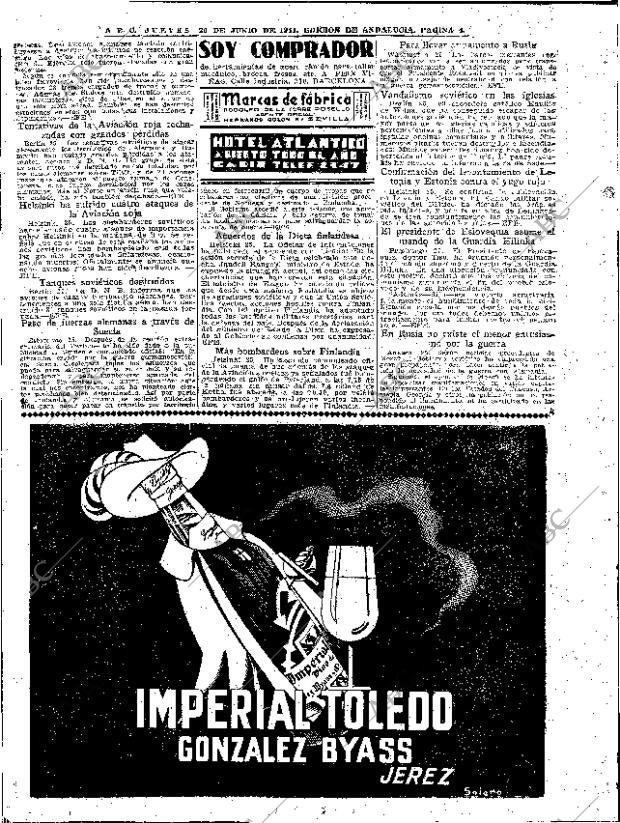ABC SEVILLA 26-06-1941 página 4