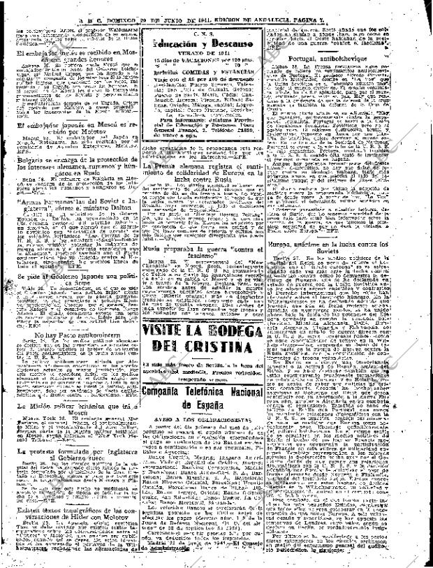 ABC SEVILLA 29-06-1941 página 7