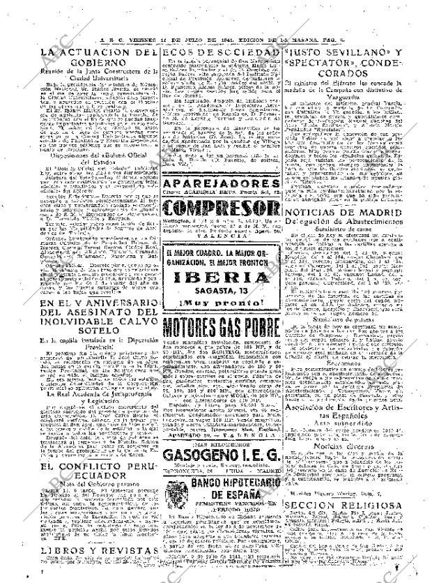 ABC MADRID 11-07-1941 página 6