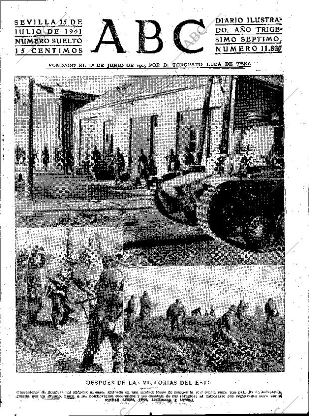 ABC SEVILLA 15-07-1941 página 1