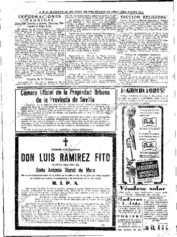 ABC SEVILLA 15-07-1941 página 10