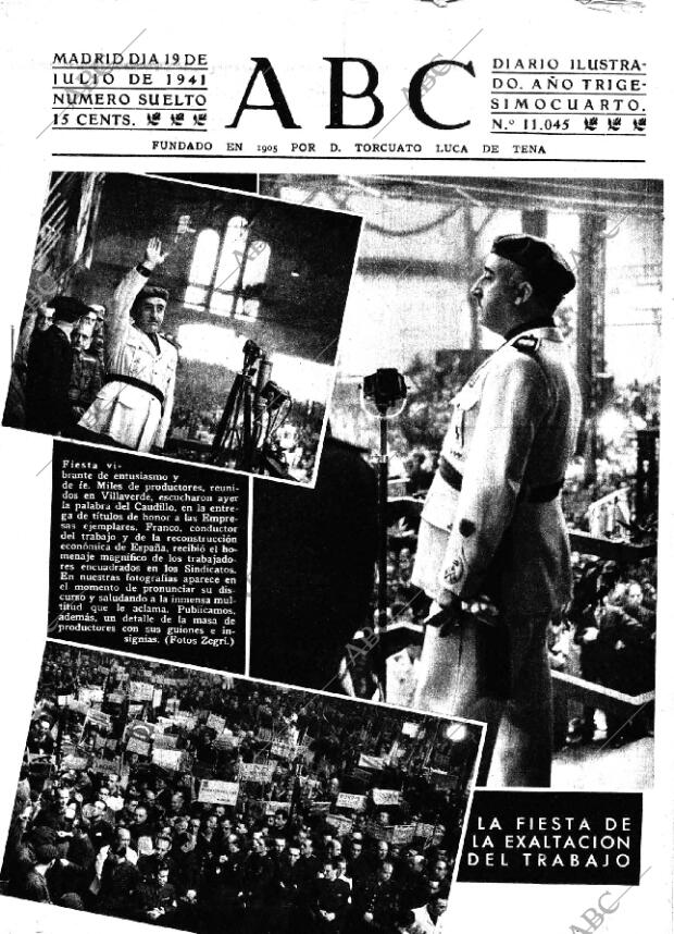 ABC MADRID 19-07-1941 página 1