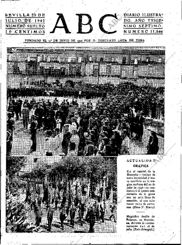 ABC SEVILLA 23-07-1941 página 1