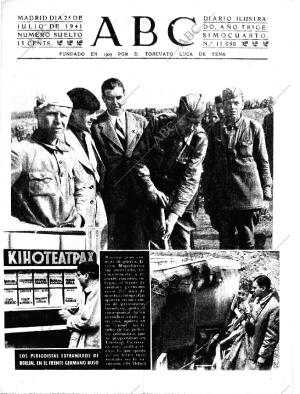 ABC MADRID 25-07-1941 página 1
