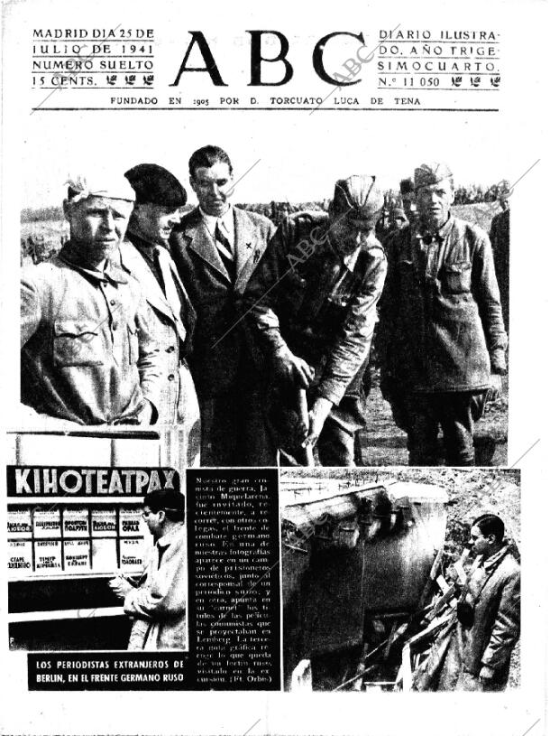 ABC MADRID 25-07-1941 página 1