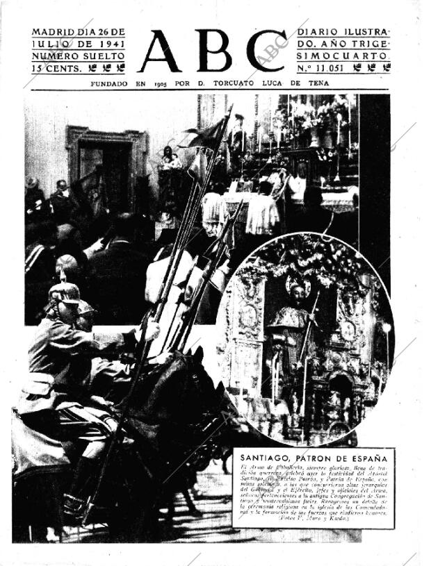 ABC MADRID 26-07-1941 página 1