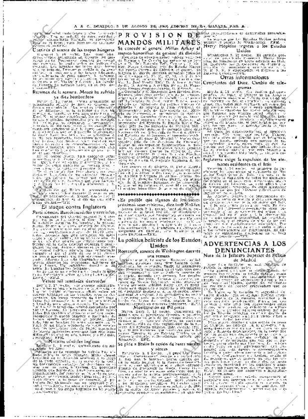 ABC MADRID 03-08-1941 página 6