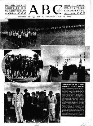 ABC MADRID 05-08-1941 página 1