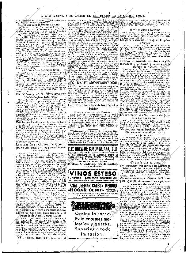 ABC MADRID 05-08-1941 página 5