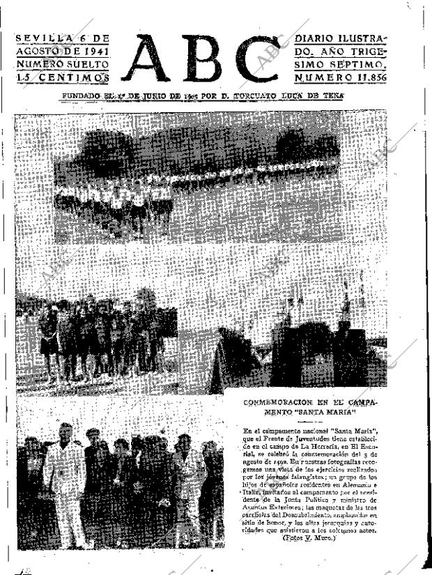 ABC SEVILLA 06-08-1941 página 1