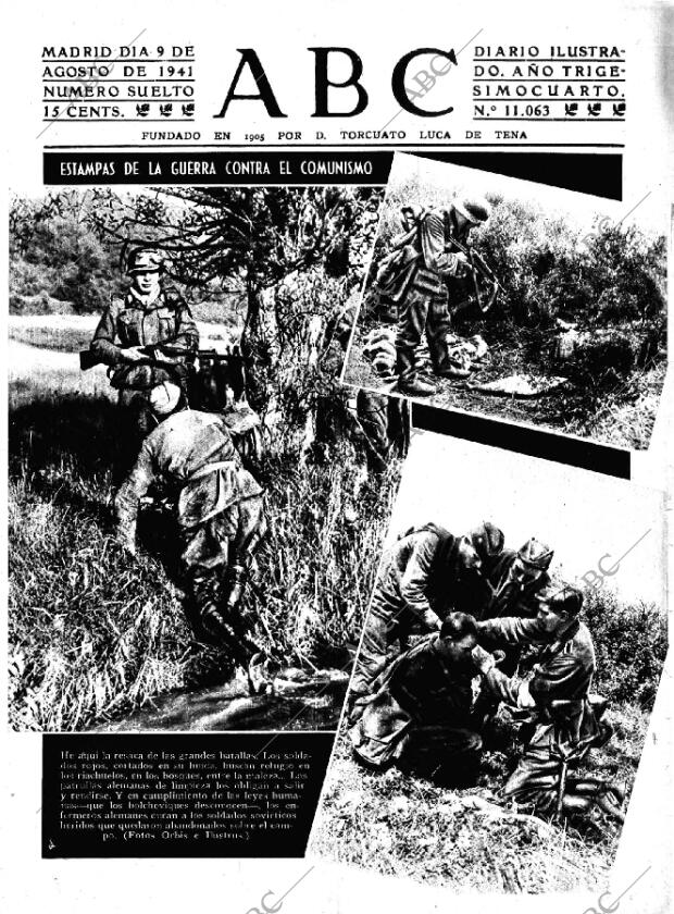 ABC MADRID 09-08-1941 página 1
