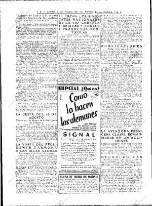 ABC MADRID 09-08-1941 página 6
