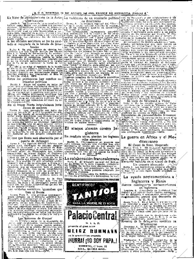 ABC SEVILLA 10-08-1941 página 4