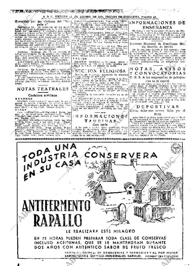 ABC SEVILLA 15-08-1941 página 14