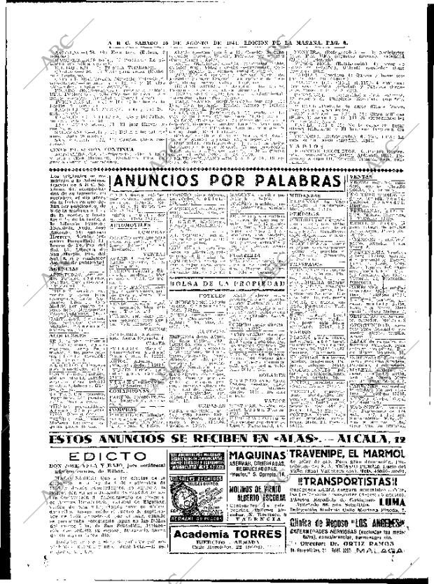 ABC MADRID 16-08-1941 página 8