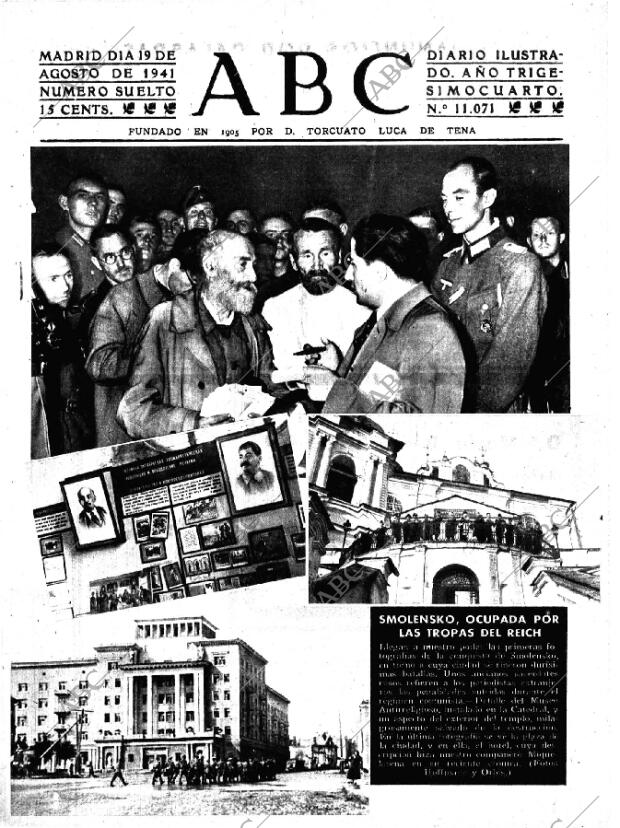 ABC MADRID 19-08-1941 página 1