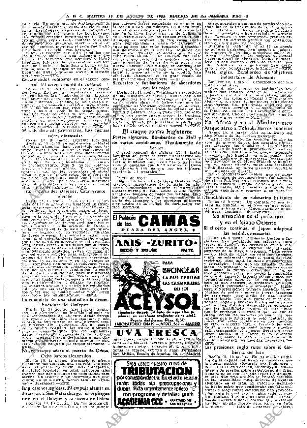 ABC MADRID 19-08-1941 página 4