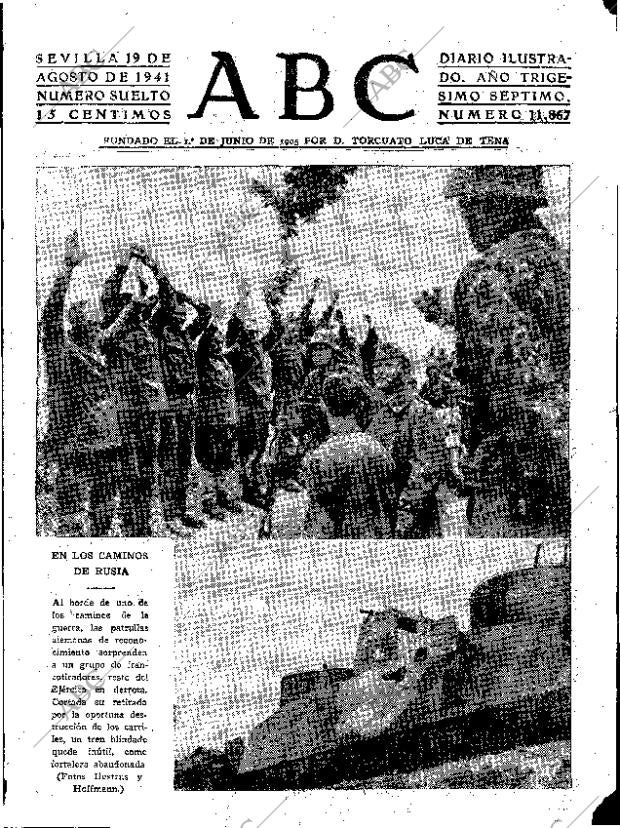 ABC SEVILLA 19-08-1941 página 1