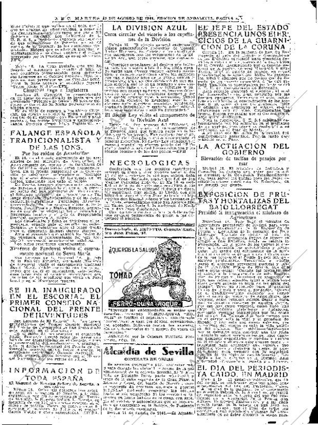 ABC SEVILLA 19-08-1941 página 5