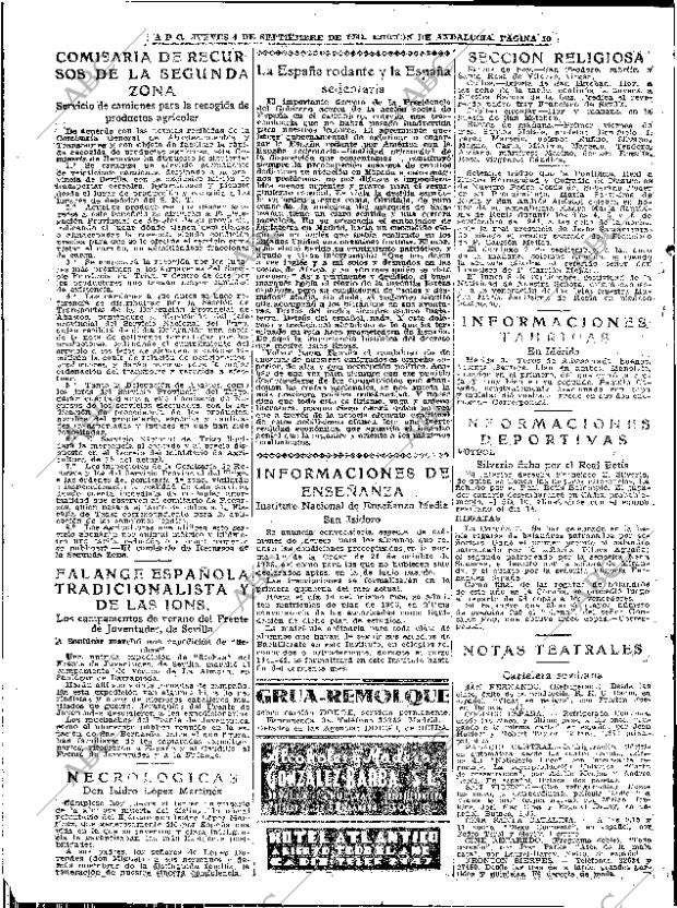 ABC SEVILLA 04-09-1941 página 10