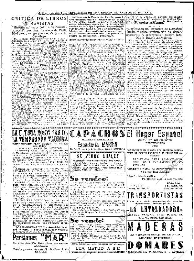 ABC SEVILLA 04-09-1941 página 2