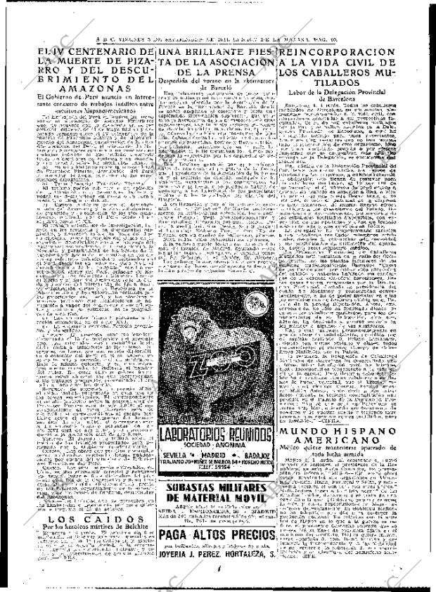 ABC MADRID 05-09-1941 página 10