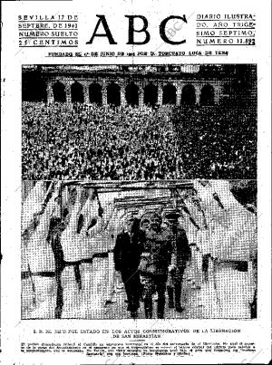 ABC SEVILLA 17-09-1941 página 1