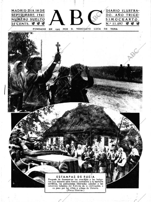 ABC MADRID 18-09-1941 página 1