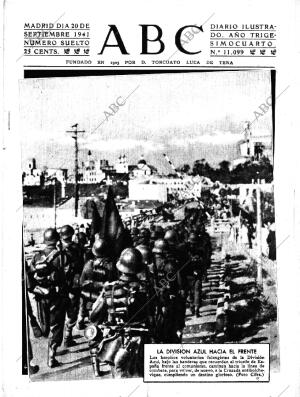 ABC MADRID 20-09-1941 página 1