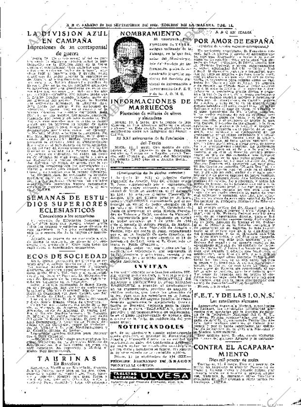 ABC MADRID 20-09-1941 página 11