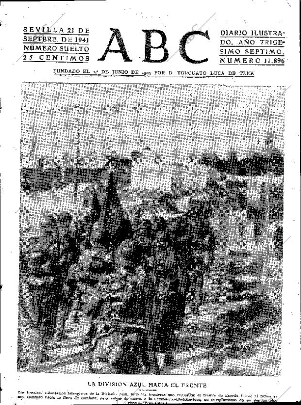 ABC SEVILLA 21-09-1941 página 1