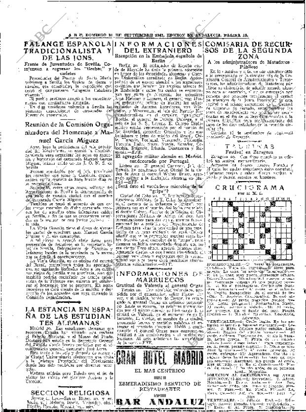 ABC SEVILLA 21-09-1941 página 10