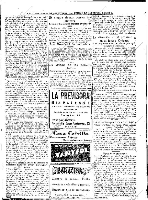 ABC SEVILLA 21-09-1941 página 8