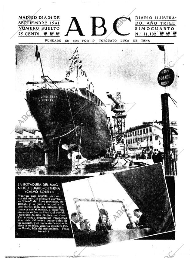 ABC MADRID 24-09-1941 página 1