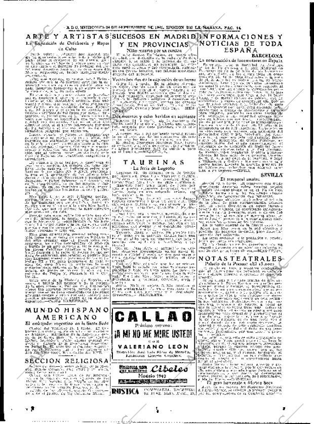 ABC MADRID 24-09-1941 página 14