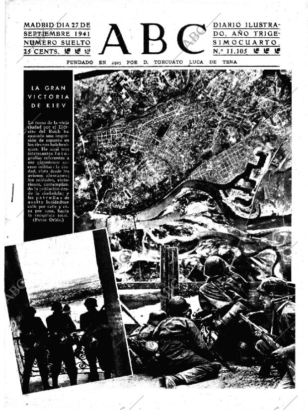 ABC MADRID 27-09-1941 página 1