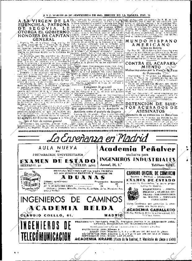 ABC MADRID 30-09-1941 página 10