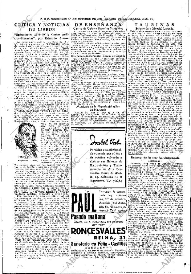 ABC MADRID 01-10-1941 página 21
