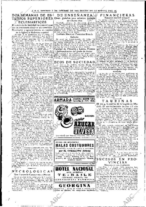 ABC MADRID 05-10-1941 página 14