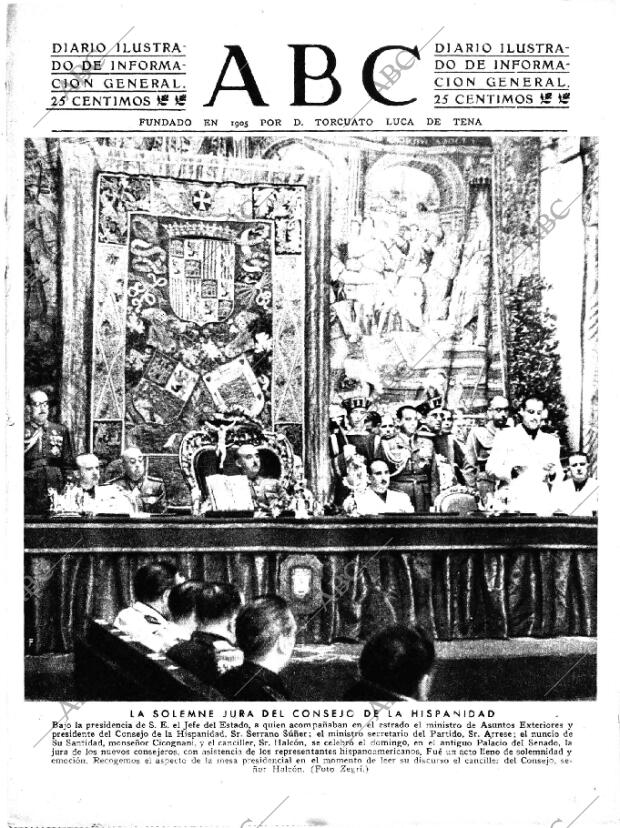 ABC MADRID 14-10-1941 página 1
