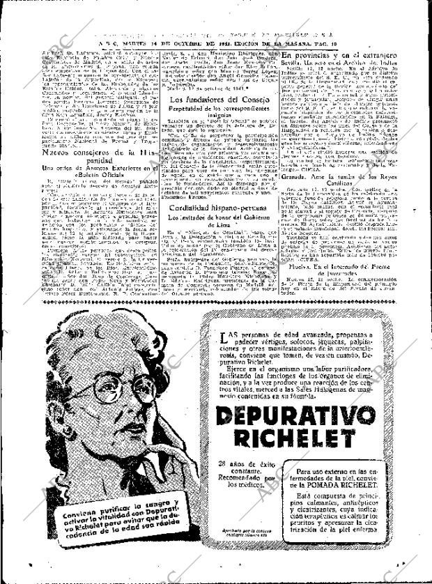 ABC MADRID 14-10-1941 página 10