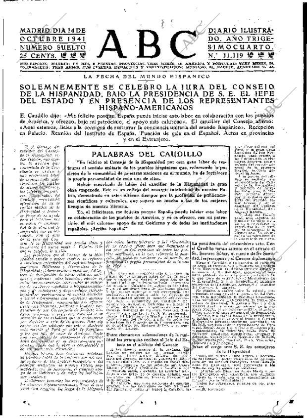 ABC MADRID 14-10-1941 página 7